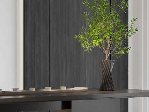 Modern living room dining room 3D मॉडल