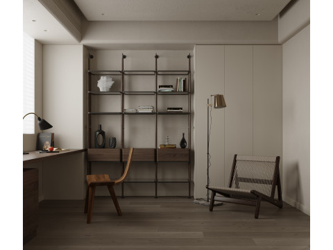 Modern living room dining room kitchen 3D Модель