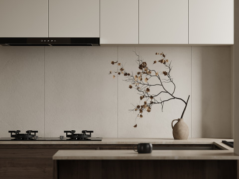 Modern living room dining room kitchen 3D Модель