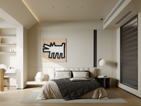 Three bedroom interior scenes 3D Model