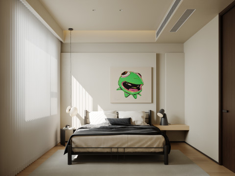 Three bedroom interior scenes Modelo 3D