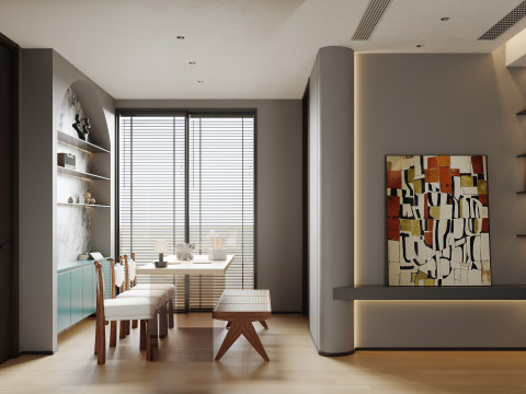 Three bedroom interior scenes Modelo 3D