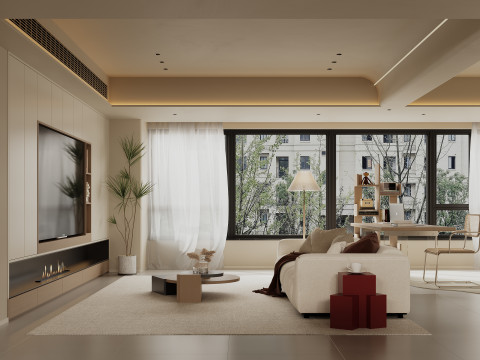 Villa interior scene 3D Model
