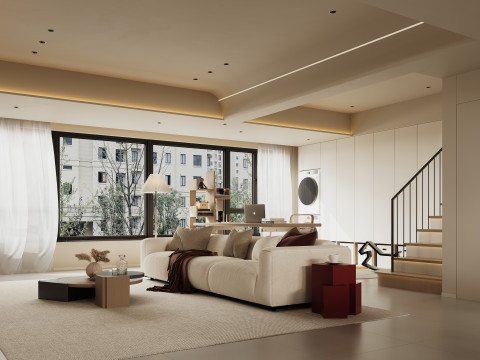 Villa interior scene 3D Model