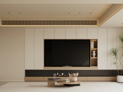 Villa interior scene 3D Model