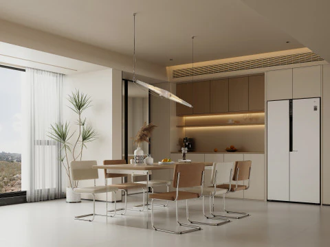 Villanın i&ccedil; sahnesi 3D Model