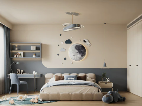 Villa interior scene 3D Model