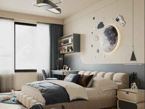 Villa interior scene 3D Model