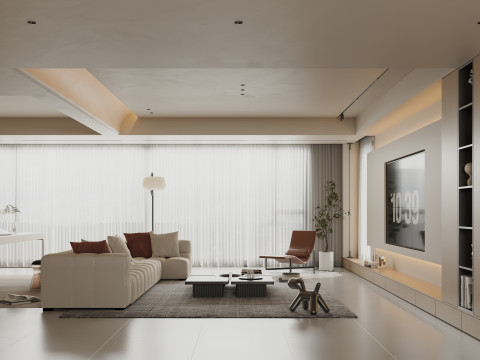 Villa interior scene 3Dモデル