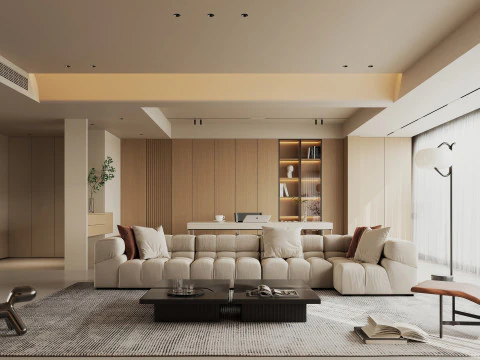 Villa interior scene 3D Model
