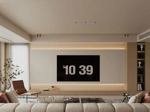 Villa interior scene 3D Model