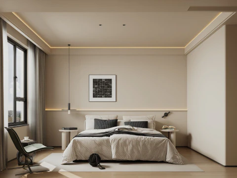 Villa interior scene 3D Model