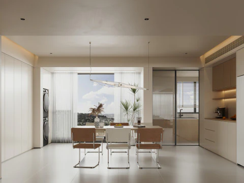 Villa interior scene 3D Model