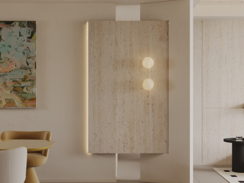 Modern living room dining room kitchen bedroom bathroom Modèle 3D