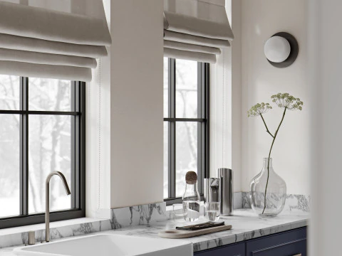 Luxury villa interior scene 3D Model