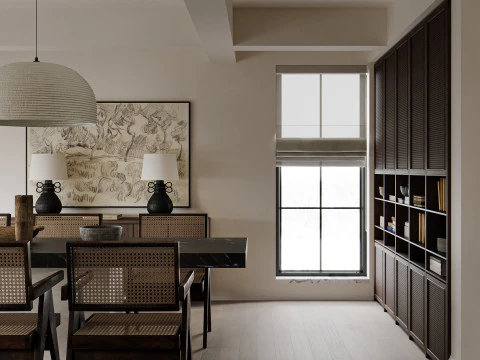 Luxury villa interior scene 3D Model