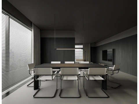 Modern living room dining room 3D Model