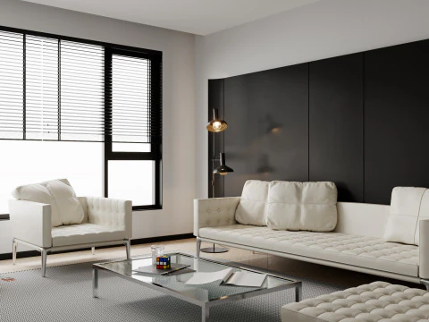 Modern living room 3D Model