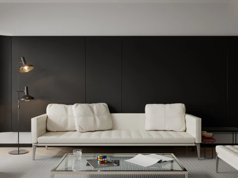 Modern living room 3D Model