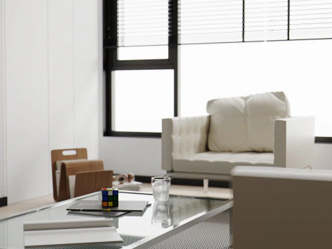 Modern living room 3D Model