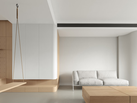 Modern living room dining room 3D Модель