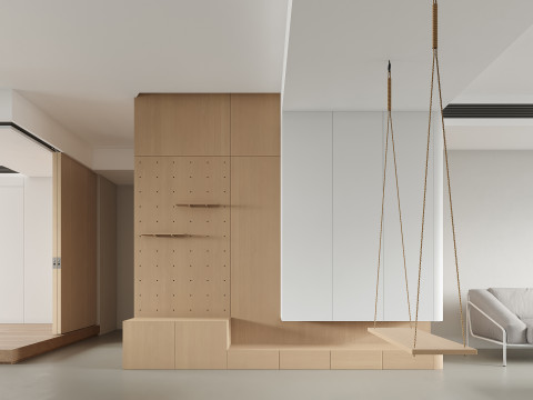 Modern living room dining room 3D Модель