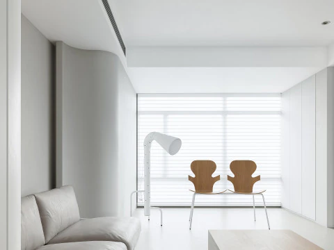 Modern living room dining room 3D Model