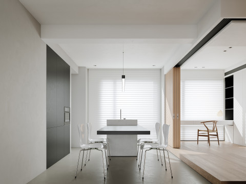 Modern living room dining room 3D Модель