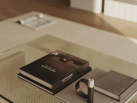 Modern living room dining room 3D Модель