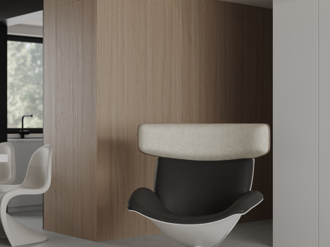 Modern living room dining room 3D Model