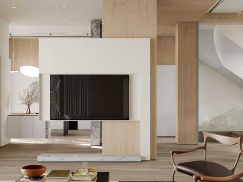 Modern living room 3D Model