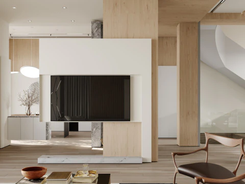 Modern living room 3D Model
