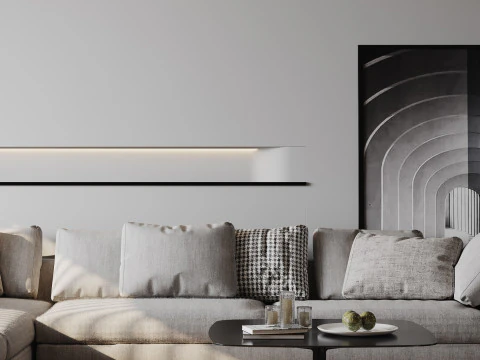 Modern living room 3D Model
