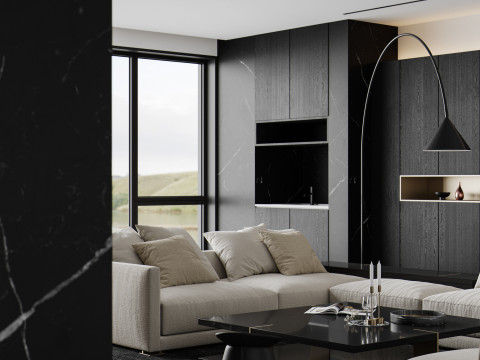 Modern living room 3D Modell