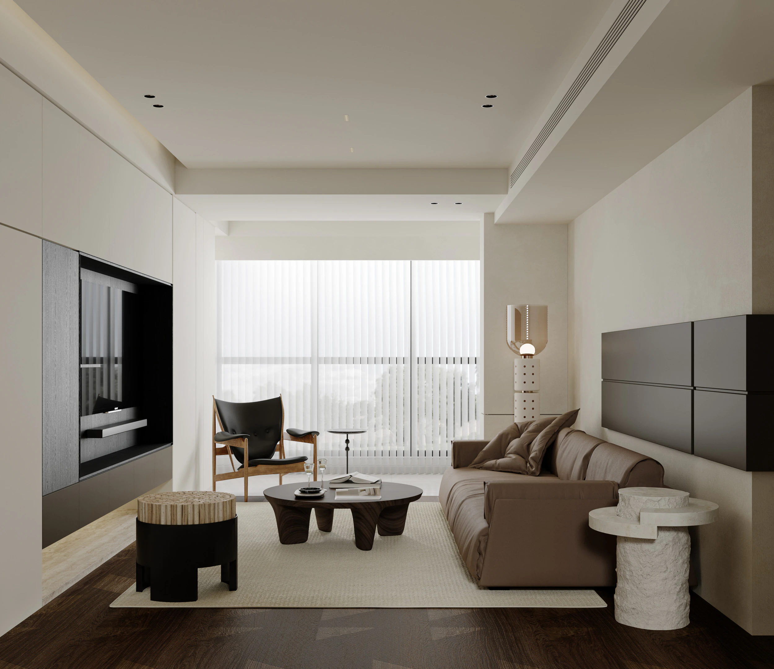Modern living room dining room 3D Model .c4d .max .obj .3ds .fbx .stl .blend