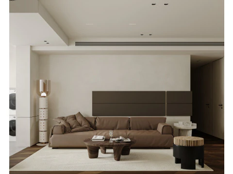 Modern living room dining room 3D Model