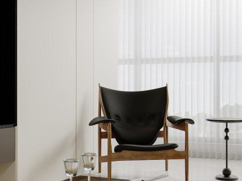 Modern living room dining room Modello 3D