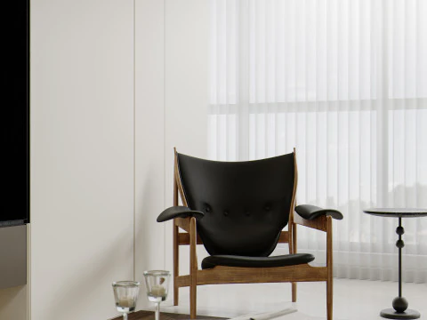 Modern living room dining room 3D Model