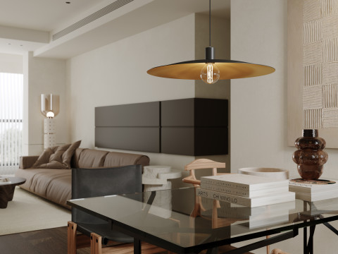 Modern living room dining room Modello 3D
