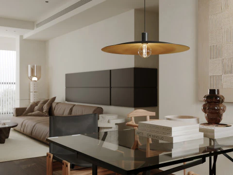 Modern living room dining room 3D Model