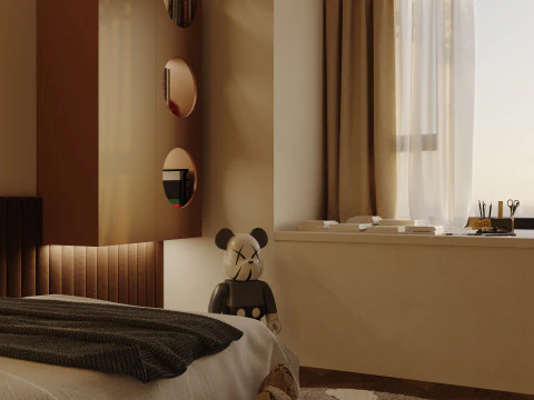 Bedroom interior scenes 3D Model