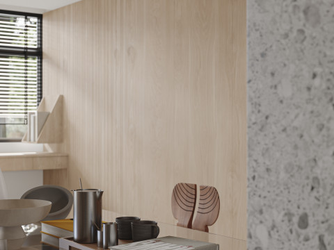 Modern living room dining room kitchen 3D मॉडल