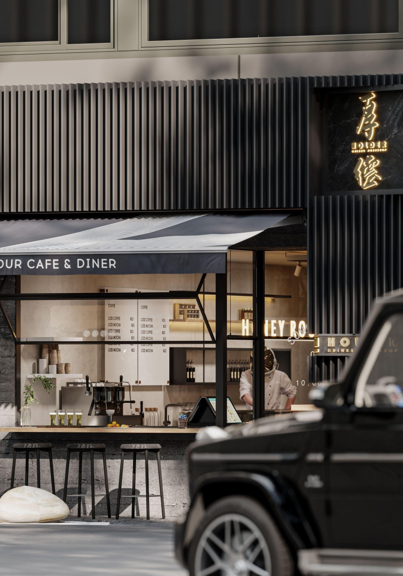 Restaurant cafe interior 1 3D 모델 .c4d .max .obj .3ds .fbx .stl .blend 