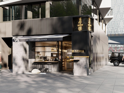 Restaurant cafe interior 1 3D 모델