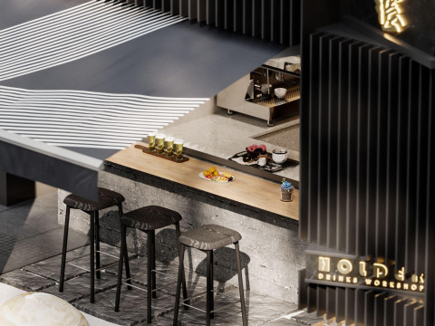 Restaurant cafe interior 1 3D 모델