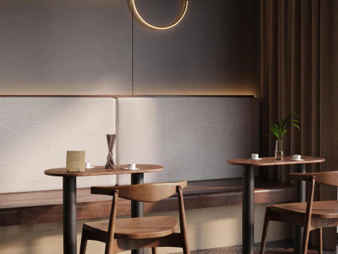Restaurant cafe interior 2 3D Model