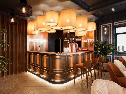 Restaurant cafe interior 3 3D 모델