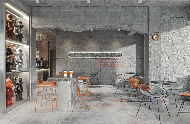 Restaurant cafe interior 5 3D Model .c4d .max .obj .3ds .fbx .stl .blend 