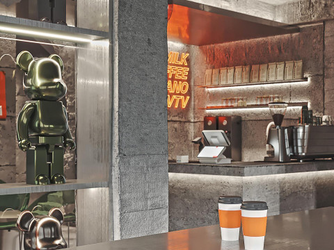 Restaurant cafe interior 5 3D Model