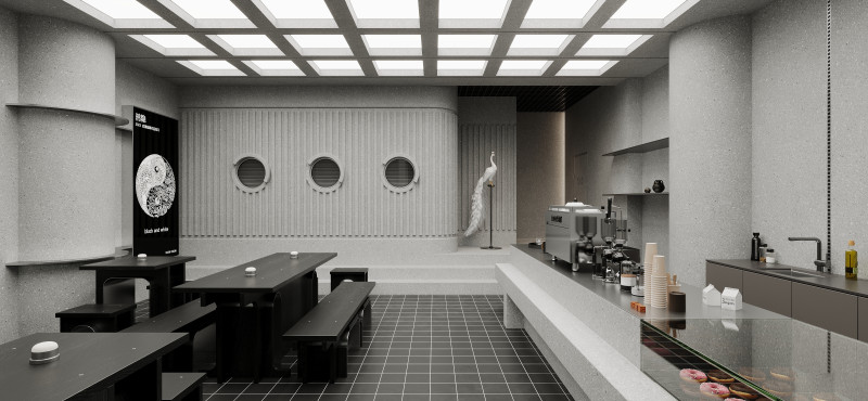 Restaurant cafe interior 6 3D Model .c4d .max .obj .3ds .fbx .stl .blend 